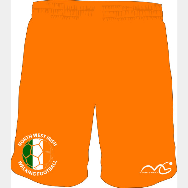 North West Irish Walking Football GK Short (Orange) Thumbnail